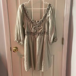 AE size large elastic scoop neck dress.